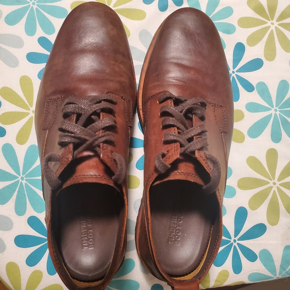 Timberland Boot Co. Men's dress shoes lace up brown size 9